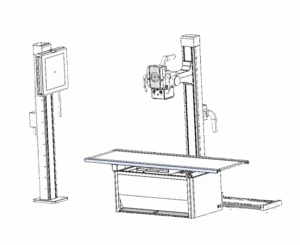 AMS DR Xray Machine Sketch Design 